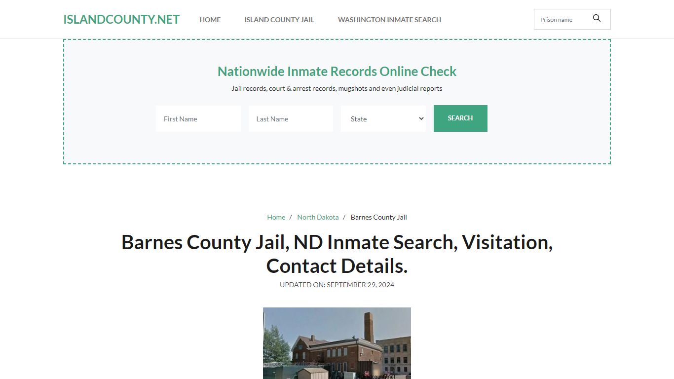 Barnes County Jail, ND Inmate Roster Search, Visitations.